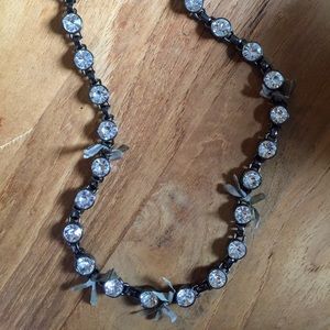 JCrew Rhinestone/Ribbon Necklace